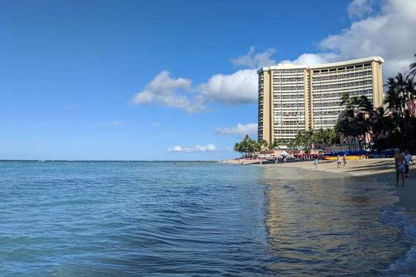 Enjoy easy access to nearby Waikiki Beach, renowned for its calm turquoise waters and golden sand.