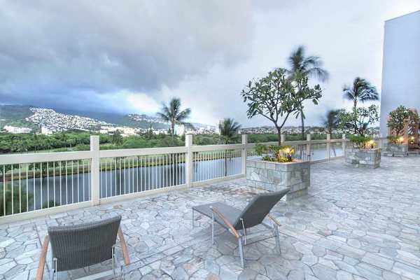 Relax on the shared pool deck while taking in breathtaking panoramic views of the island.