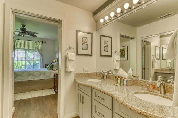 Unwind after a long day with the option of a relaxing bath or refreshing shower.