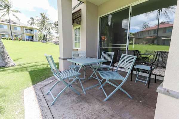A relaxing patio retreat where guests can dine, gather, and enjoy the outdoors.
