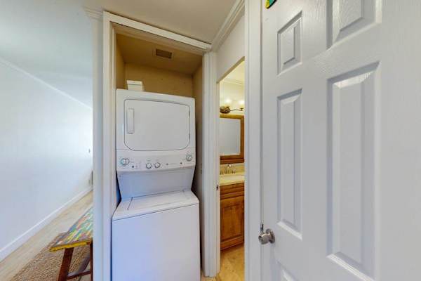 Convenient in-home laundry for a worry-free stay.