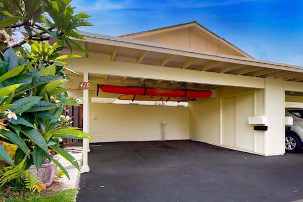 Easily park your vehicle beneath the convenient covered carport during every stay