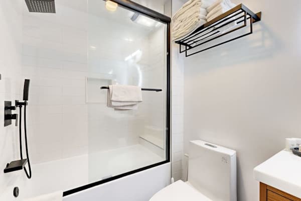 Enjoy the convenience of a spacious walk-in shower during your stay.