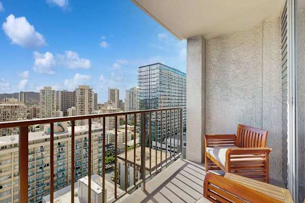 Unwind outdoors while taking in the beauty stretching beyond the balcony.