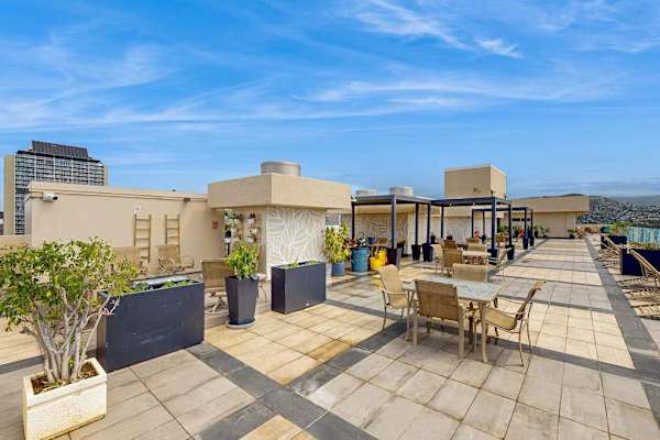 Take in the easygoing resort atmosphere from the comfortable pool deck.