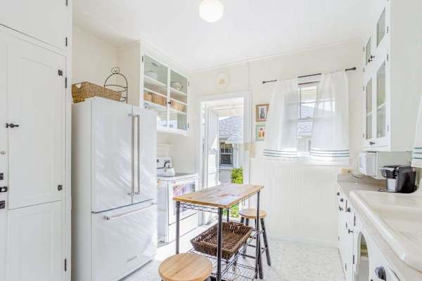 Everything needed for effortless cooking awaits inside Cottage B's functional kitchen today