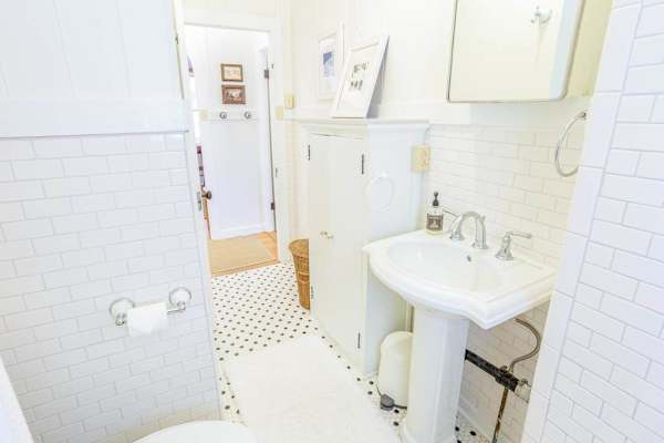 Refresh with ease in Cottage B's bright and welcoming bathroom every morning