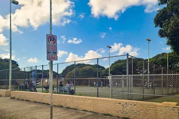 Enjoy outdoor recreation on the shared tennis courts just moments from home