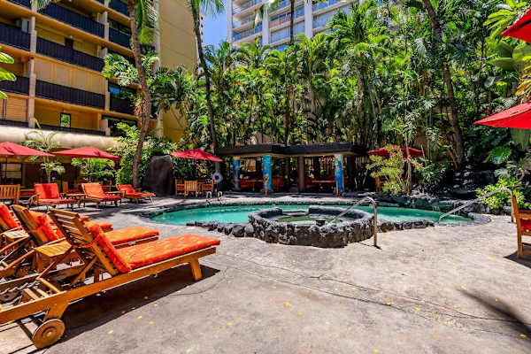 Spend leisurely moments enjoying the pool’s peaceful outdoor setting.