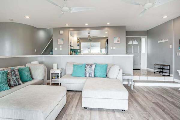 Relax in the bright and welcoming living area