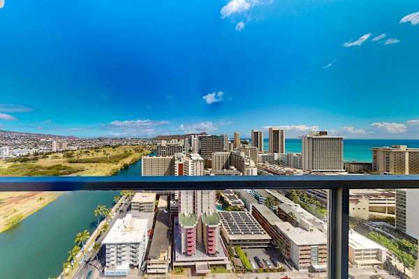 Relax on the balcony with scenic island views