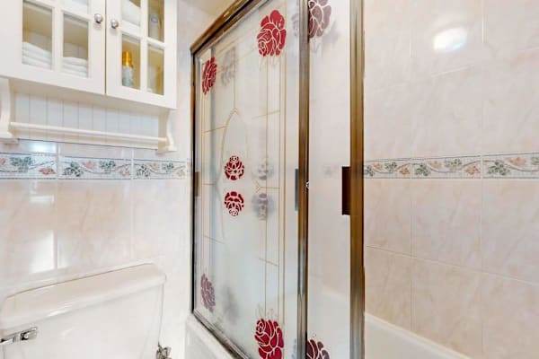 A welcoming bathroom with thoughtful touches for a relaxing stay.
