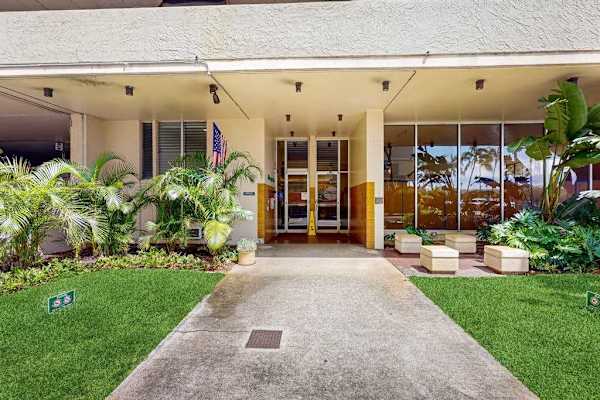 Front entrance to building 