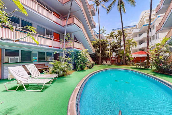 A relaxing outdoor amenity where guests can swim, lounge, and enjoy quality time together.