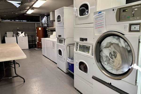 A convenient laundry area offering guests the comfort and ease of on-site facilities.