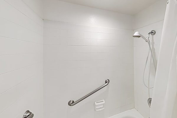 Step into a refreshing walk-in shower