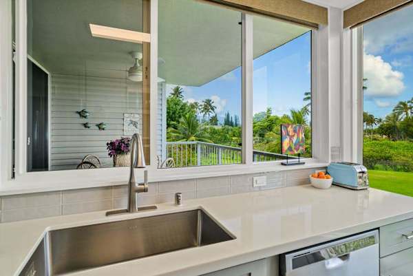 Full kitchen with modern appliances for easy cooking