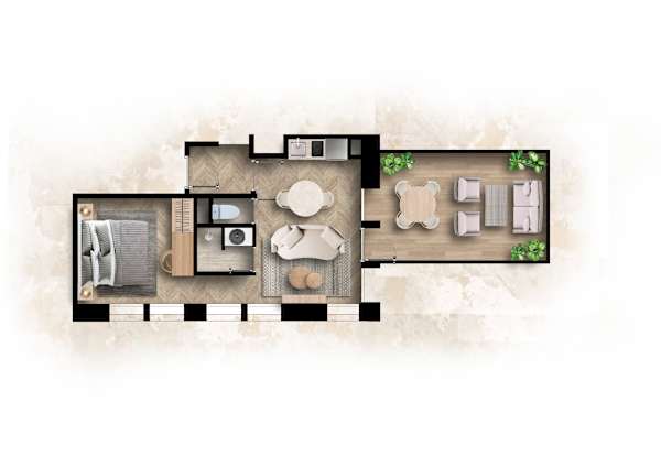Opera - One Bedroom Terrace