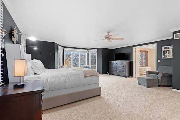 The walk-in closet in Bedroom #3 is a haven for your attire, with thoughtful storage solutions that cater to an extended stay or a short visit.