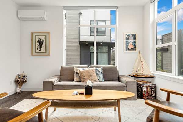 Stream a show or sit down with coffee in a comfortable and bright space.