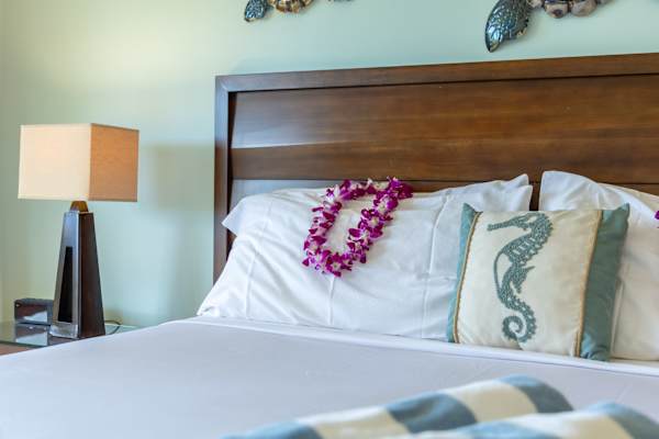 Get equal comfort in the other bedroom with a king-size bed, dressed in plush linens and a supportive mattress that invites you to sink in for a truly restorative night’s sleep.