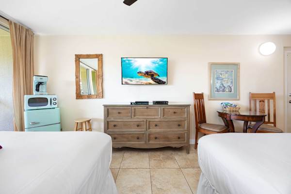 Unwind in comfort with a 42" TV in the bedroom, perfect for movie nights, binge-worthy series, and slow, cozy mornings in bed.