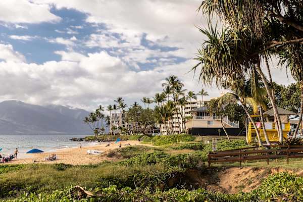 Soak in island bliss at Kamaole Beach Park—where guests can lounge on soft sands, snorkel in clear waters, and catch unforgettable sunset views just steps away.