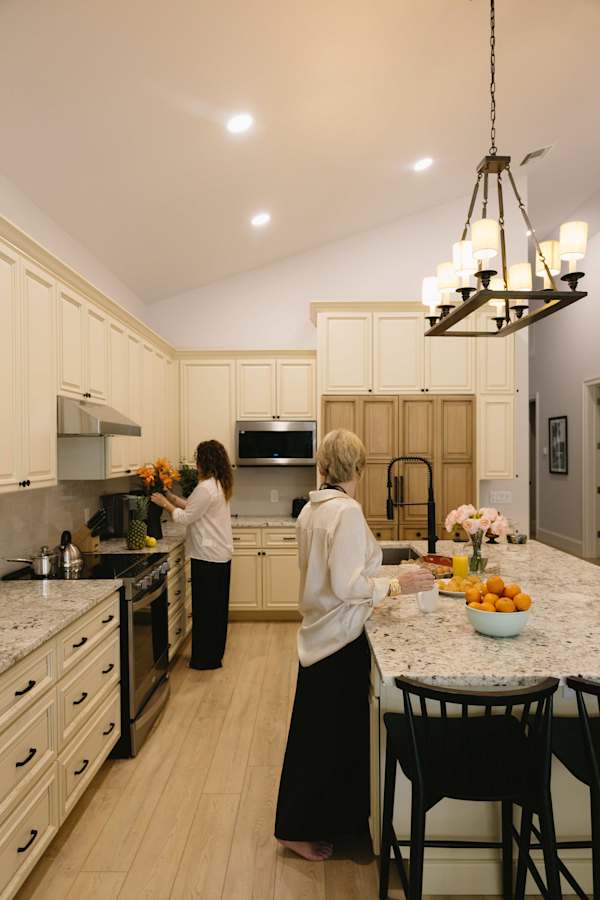 Open kitchen with premium upscale appliances. Perfect for cooking together!