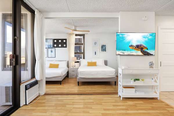 Enjoy watching your favorite tv shows from your living area