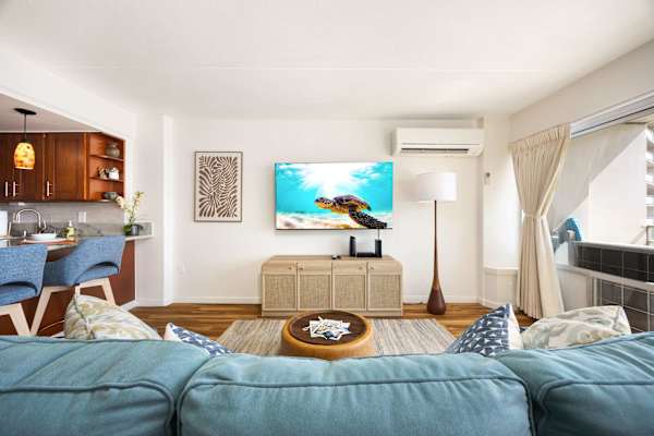 Enjoy premium entertainment with the 65" Smart TV, perfect for movie nights.