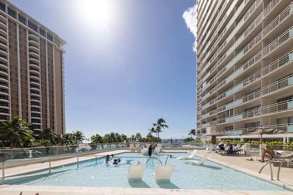Have a refreshing dip in Ilikai Hotel's swimming pool!