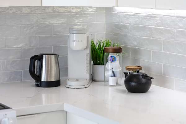 Coffee station in your kitchen area