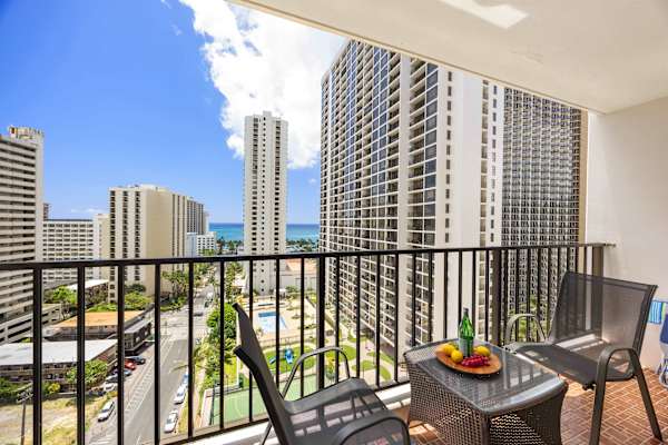 Enjoy your coffee from your balcony while looking at the refreshing views.