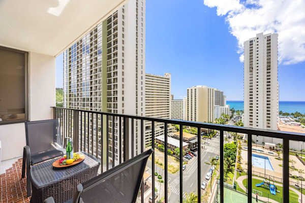 Enjoy your coffee from your balcony while looking at the refreshing views.