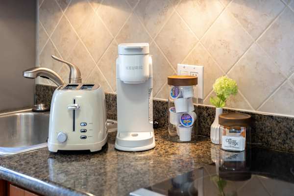 Coffee station in your kitchen area