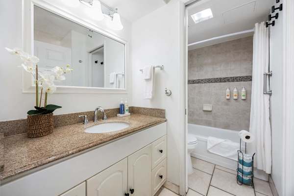 Refresh in your bathroom with a tub/shower combo.