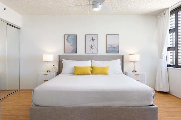 Relax in your bedroom with a king-size bed!