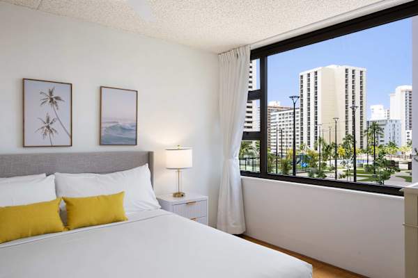 Great city view from your bedroom