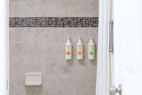 We provide starter bathroom supplies for your convenience.