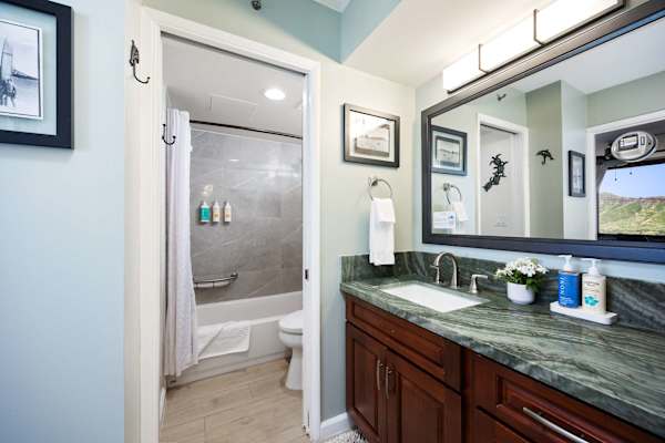 Refresh in your bathroom with a tub/shower combo!