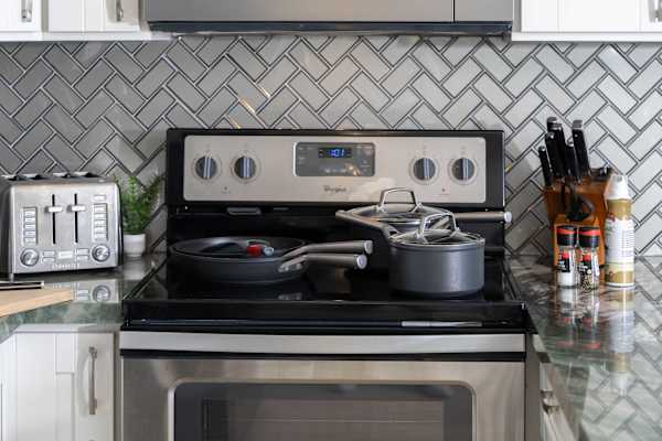Pots and pans are available in your kitchen to use