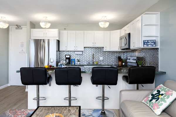Enjoy your meal together in your dining area for 4.