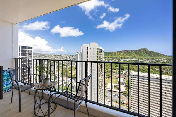 Grab your morning coffee while enjoying the beautiful view from your balcony.
