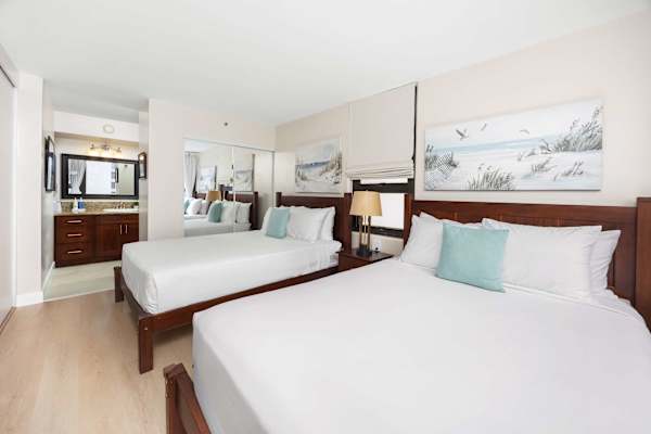 Your bedroom has quick access to the bathroom.