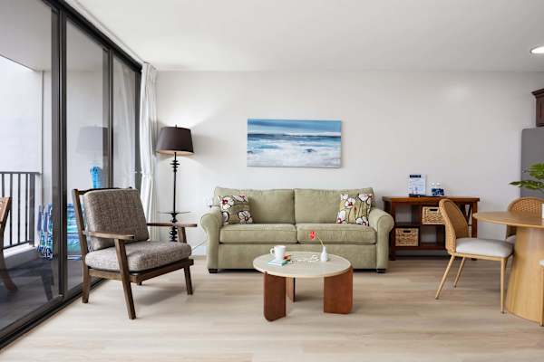 Maximize your space in your living area featuring a comfortable sleeper sofa that effortlessly transitions to a pull-out bed.