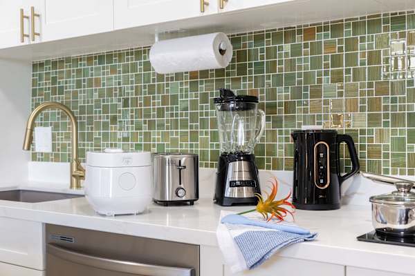 Small appliances in the kitchen