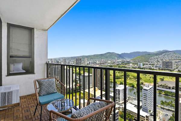 Enjoy your morning coffee or evening cocktail from your balcony while looking at the refreshing views of the mountains and the city.