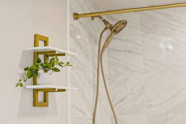 Shower in the bathroom