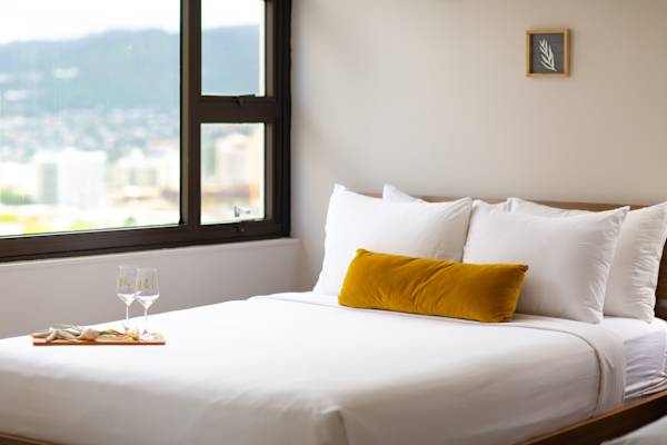 Relax in your bedroom with 2 queen size beds
