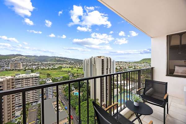 Enjoy great mountain views from your balcony while enjoying your morning coffee or evening cocktail.